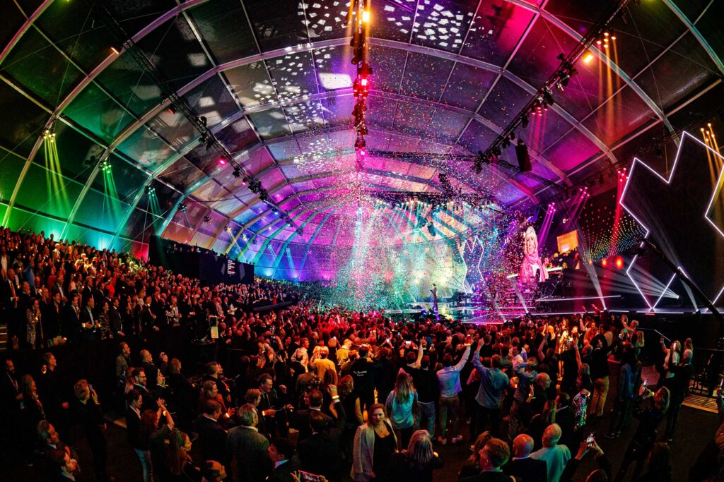 Overzichtsfoto van eindshow